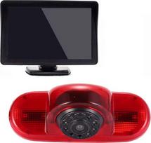 Stabdžių žibintų kameros kampo reguliavimas Stabdžių žibintų atbulinės eigos kamera su 4,5 colio TFT LCD monitoriumi, skirta "Opel Vivaro Surf Concept/Combo/Vauxhall/Trafic/Fiat Talento/Nissan Primastar Van