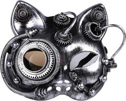 ThinkTop Steampunk stiliaus kaukė, derliaus metalo Cyborg maskaradas kaukė Helovinas Cosplay kostiumas šalis rekvizitai