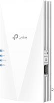 TP-Link RE700X "WiFi 6" WLAN stiprintuvo kartotuvas AX3000, dviejų dažnių 2402Mbps 5GHz + 574Mbps 2,4GHz, MU-MIMO, Gigabit prievadas, rekomenduojamas su "WiFi 6" maršrutizatoriumi, idealiai tinka butams