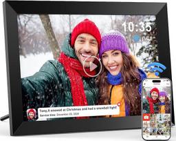 WIFI skaitmeninis nuotraukų rėmelis, integruota 32GB atmintis, 1280 x 800 IPS LCD jutiklinis ekranas