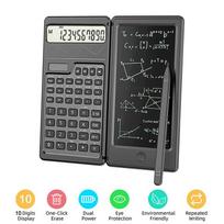 Foldable Solar Energy Scientific Calculators &6 Inch LCD Writing Tablet Drawing Pad Graphing For Office Business Student Teacher juoda