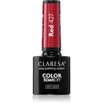 Claresa SoakOff UV/LED Color Fun Fair gelinis nagų lakas atspalvis Red 427 5 g