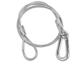 PVC COATED SAFETY CABLE - MAX. LOAD 50 kg / 110 lb
