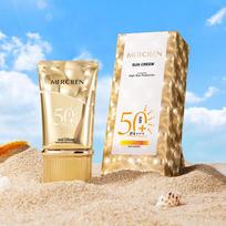 MERCILEN Katės Akies Apsauginis Kremas nuo Saulės 40g Izoliuojantis UV Apsauginis Kremas nuo Saulės Juodas SPF50+PA+++ Didelio Veiksmingumo Apsauginis Losjonas nuo Saulės