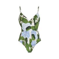 New Sexy One-piece Swimsuit for Women Chiffon Print Skirt Swimsuit Set S