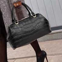 Krokodilo rašto rankinė, pagaminta iš natūralios odos, nauja, universali, didelės talpos, nešiojama ant peties, crossbody rankinė, pagaminta iš viršutinio sluoksnio karvės odos