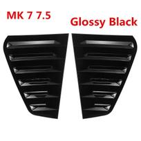 2 vnt Automobilio galinio lango dangtelio apdaila Lango žaliuzių šoninės ventiliacijos angos apdaila skirta GOLF 7 GOLF 7.5 MK7/7.5 GTI GTD R 2014- Glossy Black