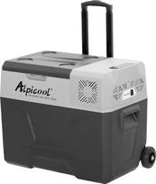 "Alpicool CX40" 40 litrų talpos šaldymo dėžė 12 V nešiojamasis šaldytuvas Elektrinis šaldiklis Mažas šaldiklis automobiliui, sunkvežimiui, valčiai ir lizdui su USB jungtimi / teleskopiniu strypu / ratuku