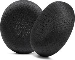 "WC PadZ Evolve2 65" - "Wicked Cushions" XL "Airweave" audinio ausų pagalvėlės "Jabra Evolve2 65", "Evolve2 40" ir "Elite 45h" | Patogesni, storesni ir patvaresni | Juoda