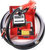 45/50/60L dyzeliniai siurbliai, kuro siurbliai, elektriniai savaiminio siurbimo kuro siurbliai, 12V/230V, savaiminio siurbimo kuro siurbliai mobilioms degalinėms su PVC žarna (12V 45L/min)