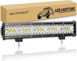 SKYWORLD LED darbo šviesos juosta 15 colių 300 W LED žibintai 12 V 24 V prožektorius Reflektorius Combo darbo šviesa Papildomi žibintai automobiliui Offroad traktorius ekskavatorius automobilis sunkvežimis visureigis UTV ATV