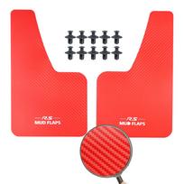 Anglies pluošto efekto purvasaugiai Automobilio purvasaugiai Sparnų apdangalai Plėtiniai elementai Su tvirtinimo detalėmis Universalūs Priekiniai Galiniai RAUDONI Priedai 2pcs Black black