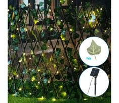 Aigostar - LED grandinė, įkraunama saulės šviesa 102xLED/2x0,7m IP65 šilta balta ivy