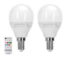 KOMPLEKTAS 2x LED RGBW Reguliuojama lemputė MESH Išmanus E14/6,5W/230V 2700-6500K - Aigostar