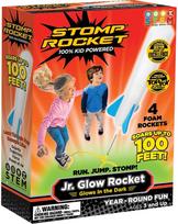 Oru paleidžiamos raketos STOMP ROCKET Jr. Glow, 4 Rkts (šviečia tamsoje)
