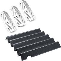 "GFTIME Flavorizer Bars & Heat Reflector for Weber Genesis II/LX 300 Series II E-310, II E-330, II E-335, II S-335, II LX S/E-340 (2017 and Neuer), kaitinimo plokštės atsarginės dalys, skirtos "Weber" 66032 66040
