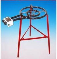 "Paella Tarifa" kepsninės komplektas su 2 degikliais 40 cm dujinis degiklis (13,5 KW) 46 cm keptuvė Sustiprintos kojelės Į komplektą įeina žarna ir slėgio reguliatorius