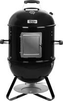 BBQ-Toro 3 in 1 rūkymo statinė 47 cm skersmens | Grilio statinė, anglių kepsninė, ugnies dubuo | Rūkykla su termometru | Sodo kepsninė, rūkykla, rūkykla, rūkykla, kepsninė, daugiafunkcinė kepsninė,