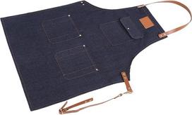 Džinsinė prijuostė Lederschürze, Lederschürzen Jeansschürze Bib Schürze Einstellbare Chef Schürze mit Taschen für Männer Frauen Arbeiten Kochen Gartenarbeit Crafting DIY Landwirtscaft Gartenarbeit(C)