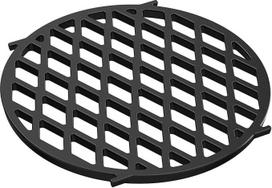 Ketaus kepimo grotelės "Onlyfire", kepimo grotelės "Webe 8834 Gourmet BBQ" serijos kepsninėms, ketaus grotelių skersmuo 30 cm, tinka "Weber" 57 cm ilgio kepsninei