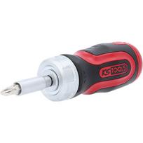 6 in 1 Mini ratchet bit driver, 1/4´´, KS Tools