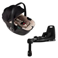 Venicci Tiago 360 Beige - automobininės kėdutės su 360 Isofix baze rinkinys