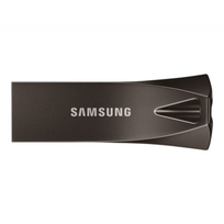 SAMSUNG BAR Plus USB Type-A 512GB 400MB/s read 110MB/s write USB 3.1 Flash Drive with Titan Gray with key ring