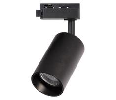 Akcentinis apšvietimas 1-fazės bėgių sistemai PIPE 1xGU10/10W/230V juoda