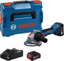 Akumuliatorinis kampinis šlifuoklis Bosch GWS 18V-8 Professional; 125 mm; 18 V; 2x4,0 Ah akum. + L-BOXX 136