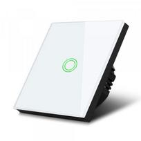 Maclean Maclean Touch light switch, single, glass, white with circle