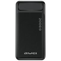 Awei Awei P6K 20000mAh išorinė baterija Juoda