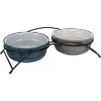 TRIXIE Trixie ceramic bowls on stand dog cat Trixie 0.6 L universal