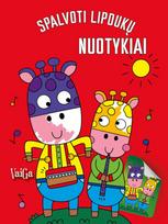 Žirafos. Spalvoti lipdukų nuotykiai
