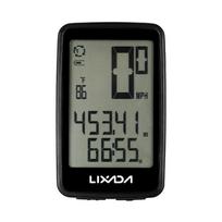 Lixada USB įkraunamas belaidis dviračių kompiuteris su dviračio spidometro odometru juoda