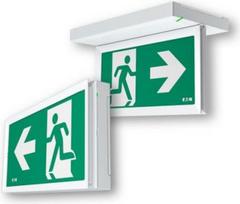 FlexiTech ED 20m 1-8h LED Exit Sign Luminaire with 4 Pictograms and Auto-Test FT2ED4IATL18 | 3660191806828