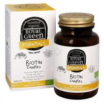 Maisto papildas ROYAL GREEN BIO Biotino kompleksas veganiškos kapsulės N60