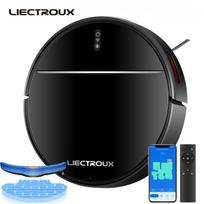 Robotas dulkių siurblys LIECTROUX M7SPRO stiprus siurbimas WiFi/APP/Alexa Control, žemėlapio navigacija, 4000PA, 4400mAh juoda