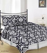 Mako satino patalynės kompl. NOSTRA 40-1275 BLUE, 140x200cm, 50x70cm, 100% medv.