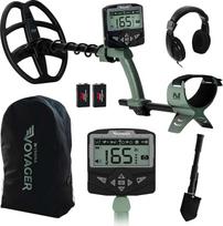 "Minelab X-Terra Voyager" profesionalus metalų detektoriaus rinkinys suaugusiesiems ir vaikams Tikslaus nustatymo režimas Vandeniui atspari ritė, didelis tikslumas, ausinės, ekskavatorinis kastuvas ir krepšys