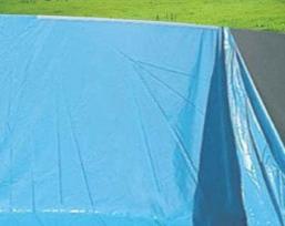 Baseino vidinis uždangalas, vidinis brezentas, baseino plėvelė, storis 0,5 mm, skersmuo 4,57 m x 1,32 m