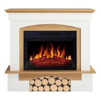 ARFLAME WOODLEY AFS23S WHITE-NATURAL OAK pastatomas elektrinis židinys su apdaila