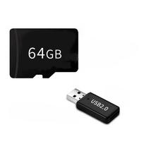 64GB Micro SD atminties kortelė + USB adapteris