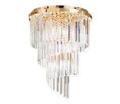 Ideal Lux - Tvirtinamas krištolinis sietynas CARLTON 12xE14/40W/230V diametras 50 cm auksas