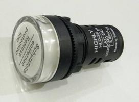 Signalinė lemputė su korpusu Ø22mm LED balta 24V HIGHLY