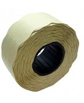 Kainų etiketės 26x16mm, su bangele, 1000vnt., baltos sp.