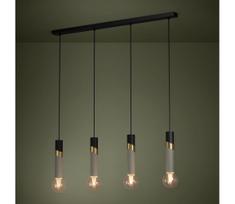 Eglo 39936 - Pakabinamas sietynas CEDRAL 4xE27/40W/230V juoda/auksas