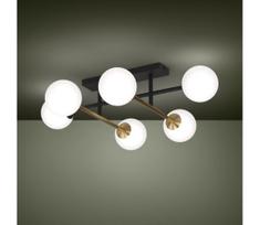 Eglo 390176 - Tvirtinamas sietynas PAZ 6xE14/40W/230V auksas/juoda