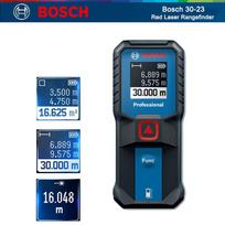 Bosch GLM 30-23 raudonas lazerinis atstumo matuoklis 0,15–30 m kelių matavimo diapazonų lazerinis atstumo matuoklis skaitmeninis matavimo ruletė
