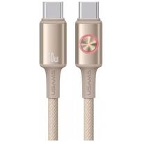 USAMS Huan Series SJ752 60W USB-C to USB-C 1.2m titanium cable