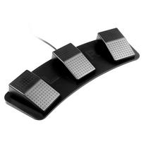 FS23-Pro USB trigubas kojinis jungiklis Daugiafunkcis pritaikytas pėdos pedalo mechaninis jungiklis vaizdui juoda
